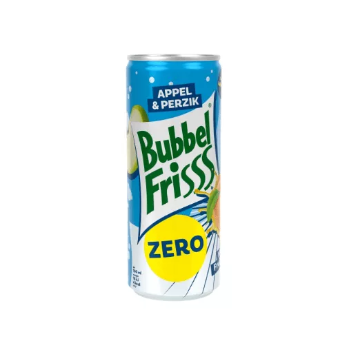 Bubbelfrisss zero appel & perzik blik (12x 25cl)