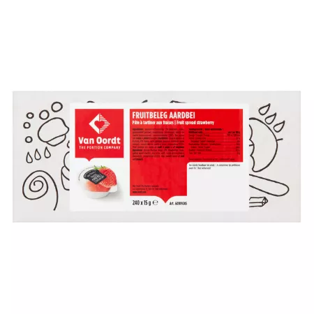 Jam Aardbei Cups (240x 15gr) - Afbeelding 4