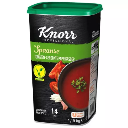 Knorr spaanse tomaten gerookte paprikasoep 14 liter (1)