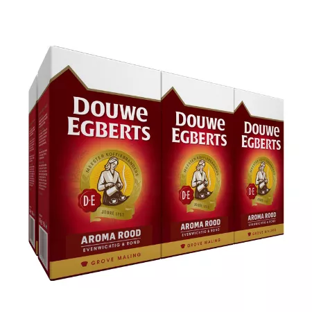 Douwe Egberts Aroma Rood Grove Maling (6x 500gr) - Afbeelding 2