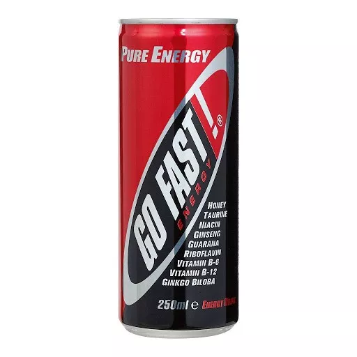 Go fast energy drink blik