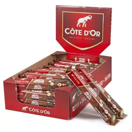 Cote d’or reep melk hazelnoten (32x 45gr) (1)