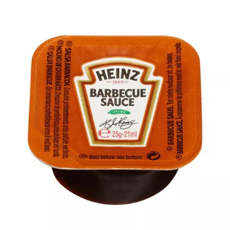 Heinz barbecue sauce dippots (100x 25gr)