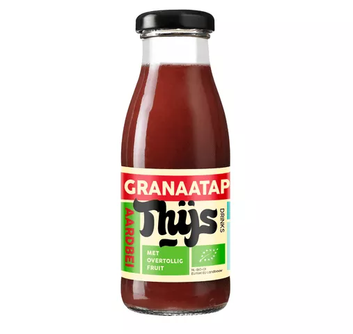 Thijs granaatappel framboos venkel sap glazen flesje (12x 25cl)