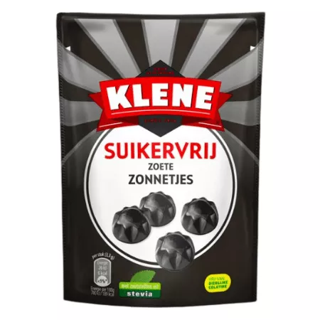 Klene suikervrij zoete zonnetjes zakje (12x 110gr)