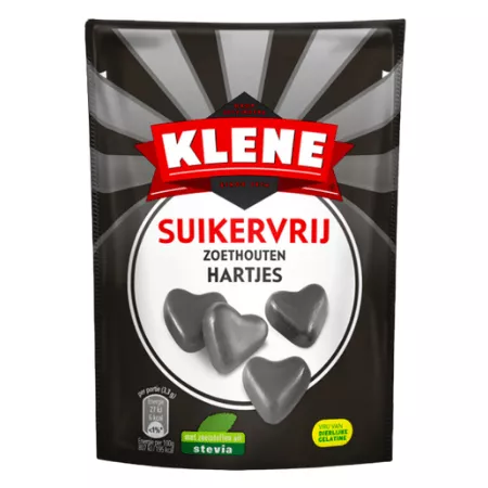 Klene Suikervrij Zoethouten Hartjes Zakje (12x 110gr)