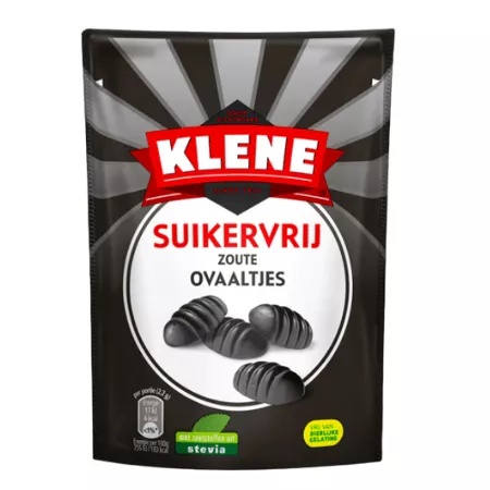 Klene suikervrij zoute ovaaltjes zakje (12x 110gr)