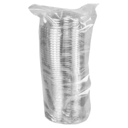 Deksel apet 95 mm dome met gat helder (50 stuks) (1)