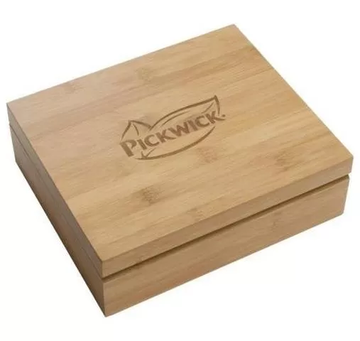Pickwick Professional Theekist bamboe (12-vaks) Pickwick Theedoos bovenaanzicht