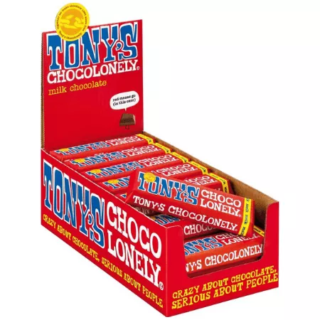 Tony’s Chocolonely reep melkchocolade (35x 50gr)