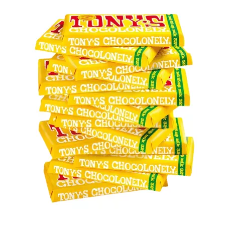 Tony’s Chocolonely reep melkchocolade noga (15x 180gr)