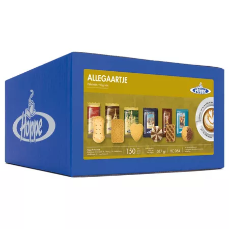 Hoppe koffiekoekjes allegaartje 6 soorten (150 stuks)