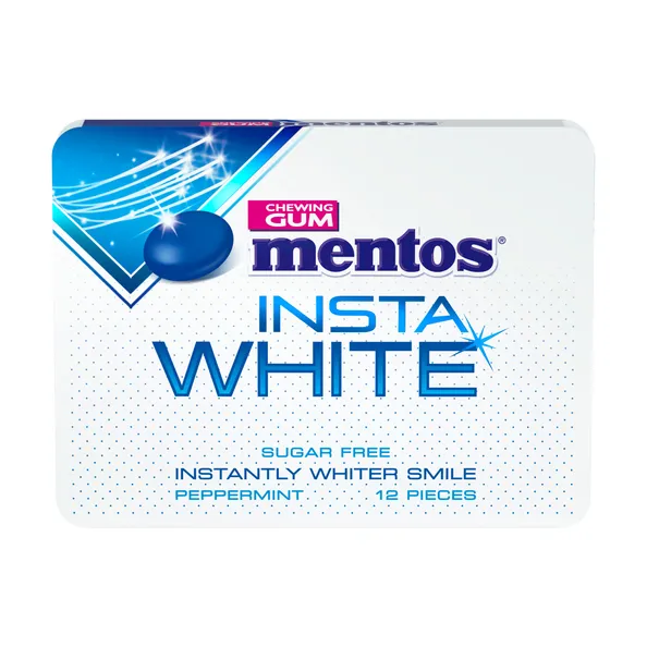 Mentos Gum Insta White Blister (12x 12 stuks)