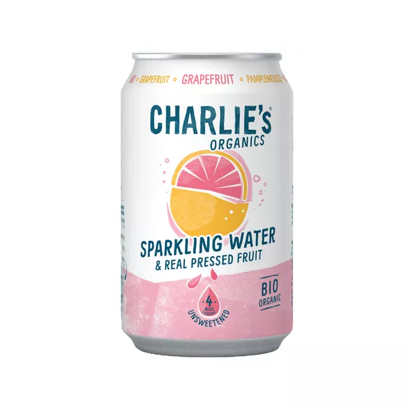 Charlie's Organic sparkling water grapefruit bio (12x 33cl)