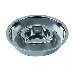 Asbak roestvrijstaal (16cm)