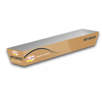 Van oers nummer 5 bakje voor frikandel/kipstick 180 x 30 x 25 (500 stuks)