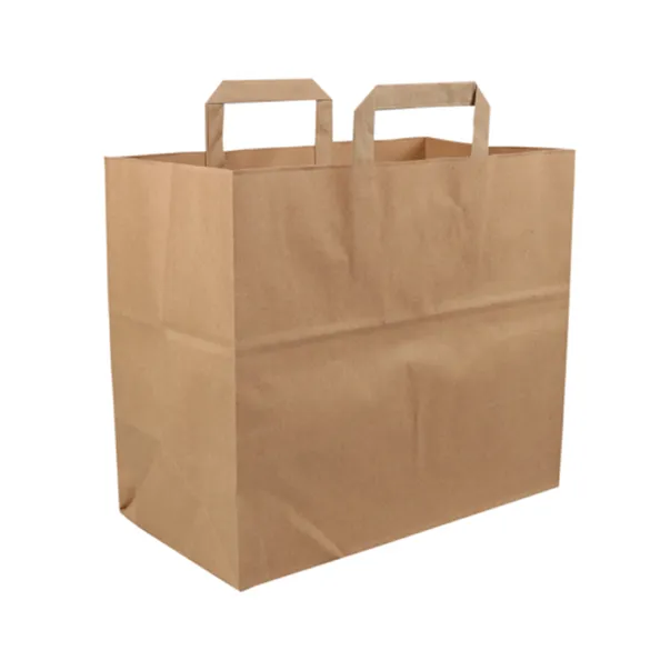 Papieren draagtas 32/16x27cm bruin (250x 70gr)