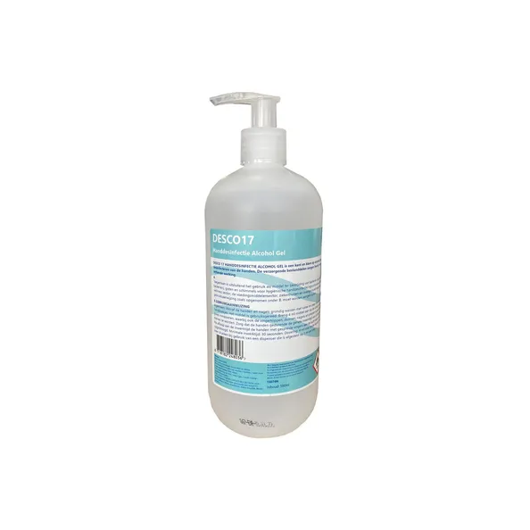 Desco17 handdesinfectie alcoholgel met pomp (500ml)