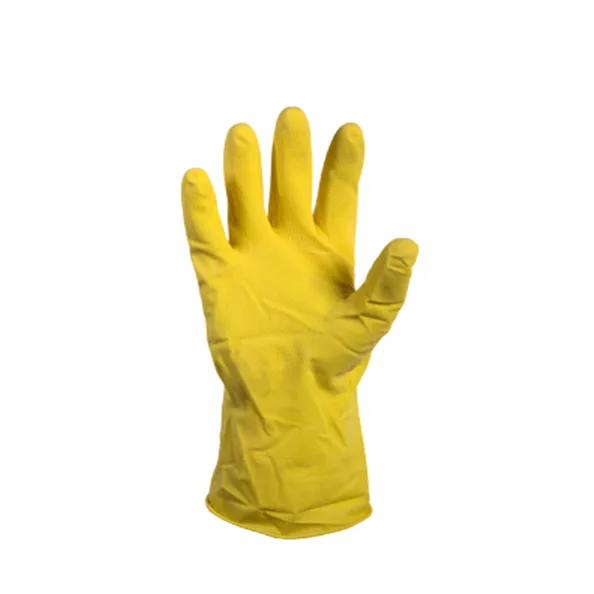 Rubber huishoudhandschoen geel XL (1 paar)