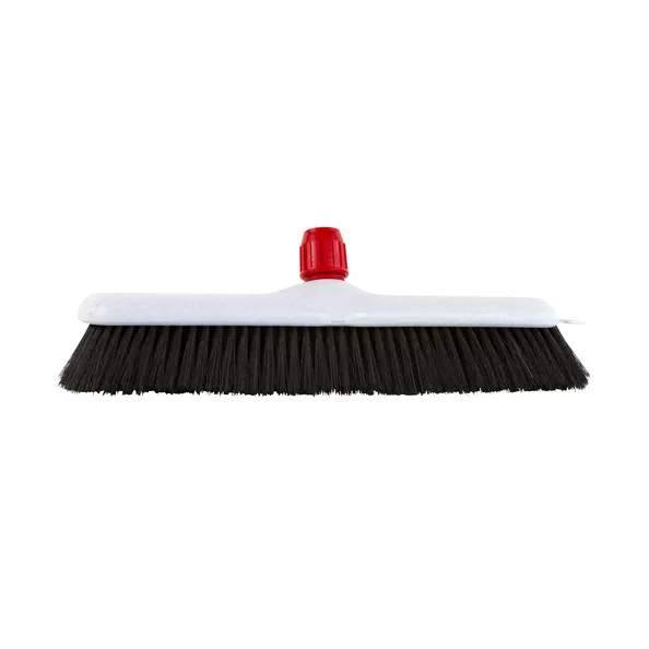 Zaalveger haar kunststof (30cm) + steelhouder