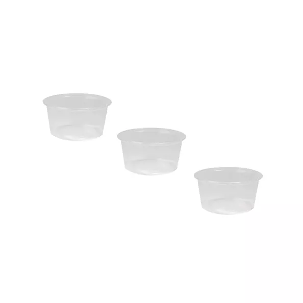 Sausbakje transparant 80 cc 70.3 mm (50 stuks)