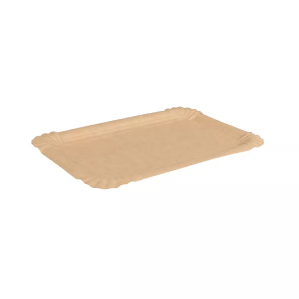 Biodore schaal karton kraft (13x20cm) (100 stuks)