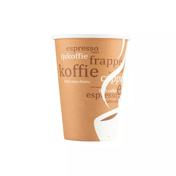 930023-1 enkele koffiebeker karton koffiemotief