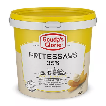 Gouda's Glorie Fritessaus Geel 35% (10 liter)