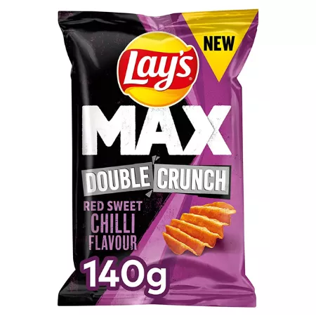 Lay's MAX Double Crunch Red Sweet Chilli (9x 140gr)