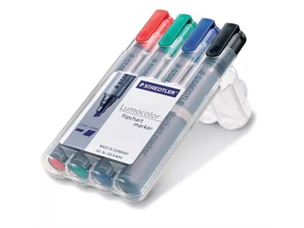 Staedtler Lumocolor Flipchartmarker (1x 4 stuks)