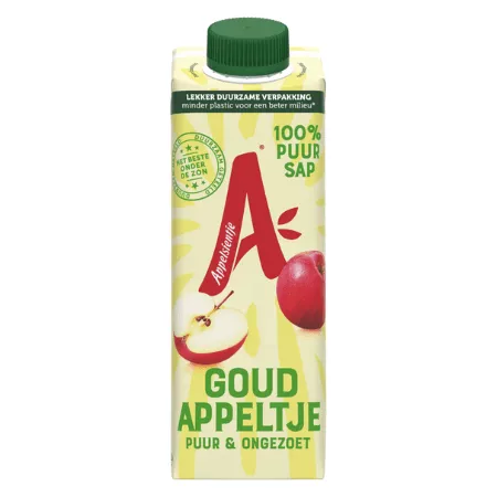 Appelsientje goudappeltje pakje 33 cl