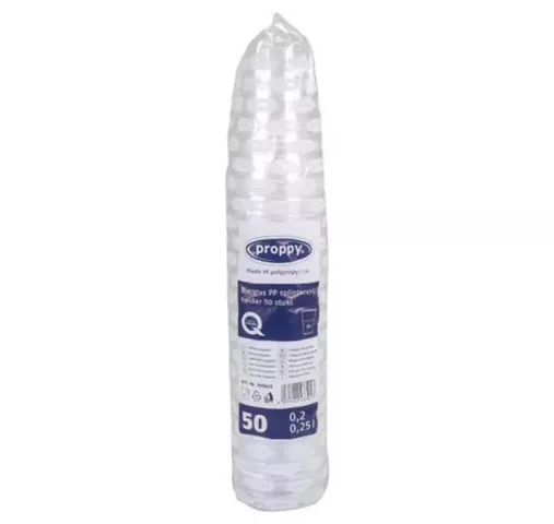 Plastic bierglas zacht (1000x 250cc) 433 (proppy)