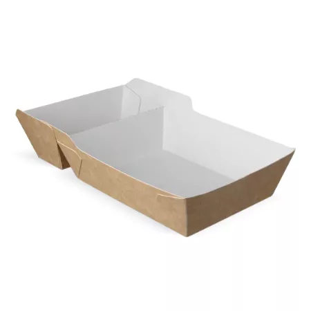 Snackbakje A20 kraft wit (A14+saus) BIO (1)