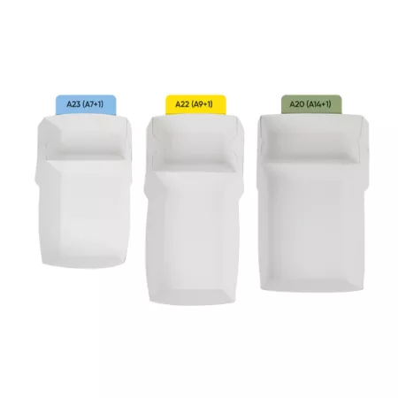 Frietbakje A23 kraft/wit BIO (A7+saus)(400 stuks) - Afbeelding 3