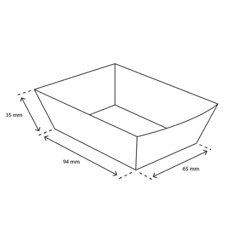 Snackbakje A7 kraft wit BIO