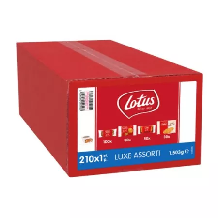 Lotus Luxe Assorti Koekjes Per Stuk Verpakt (210 stuks)