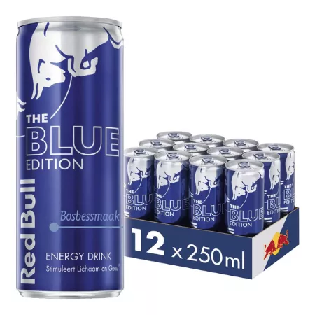Red Bull the blue edition blik (12x 25cl) - Afbeelding 2