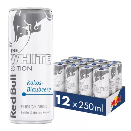 Red bull the white edition kokos-acaibessmaak blik (12x 25cl) - Afbeelding 2