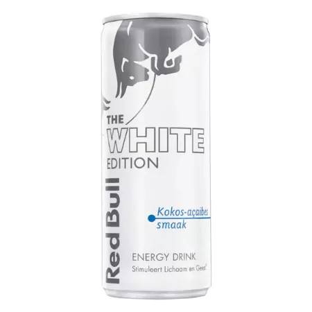 Red bull the white edition kokos-acaibessmaak blik (12x 25cl)