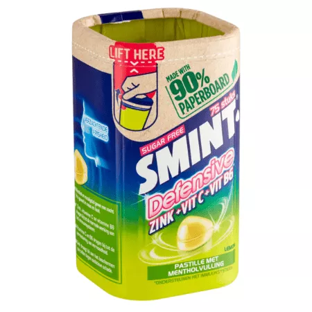 Smint Defensive Lemon Suikervrij 75 stuks (4x 150gr) - Afbeelding 2