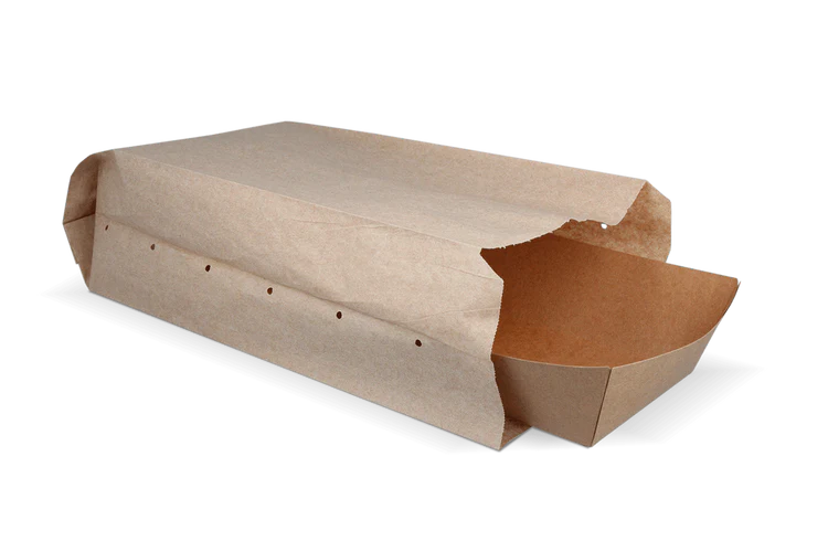 Snackzak geperforeerd kraft nr.29 BIO (3 pond)(900 stuks) - Afbeelding 2