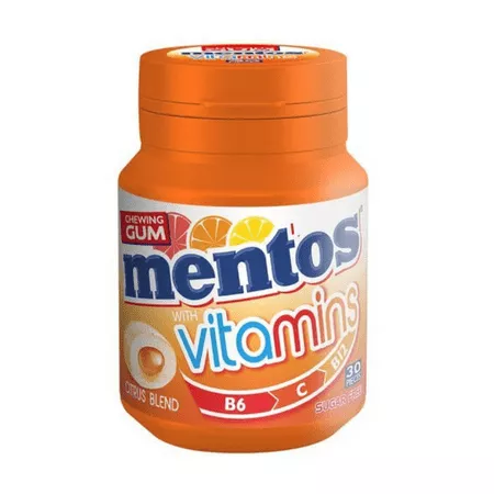 Mentos gum vitamins 60 gr (6x 30 stuks)
