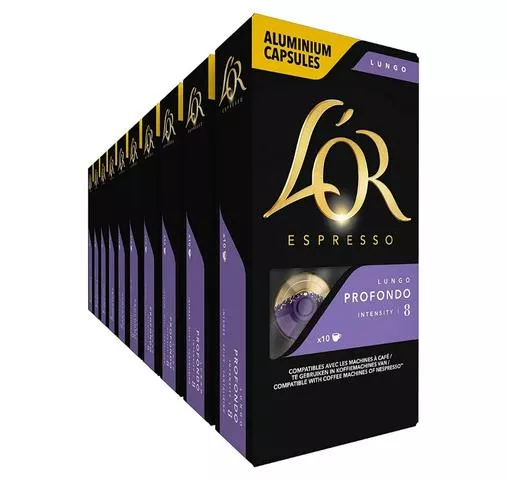 L’or Espresso Lungo Profondo Cups (100 stuks) (5) L’or Espresso Lungo Profondo