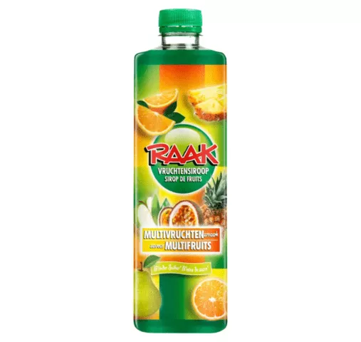 Raak vruchtensiroop multivruchten (6x 750ml)