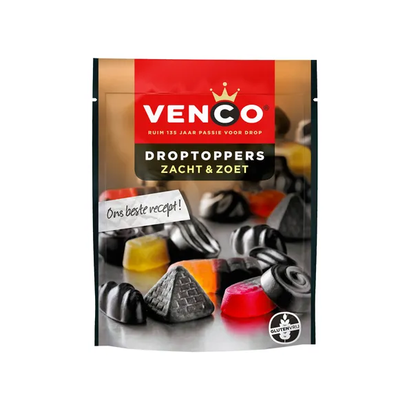 Venco Droptoppers Zacht Zoet (10x215gr)