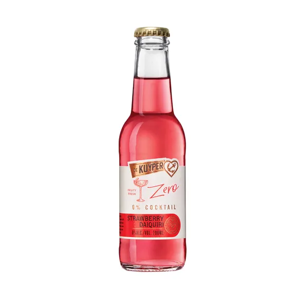 De Kuyper Zero Cocktail Strawberry Daiquiri flesje (12x200ml)