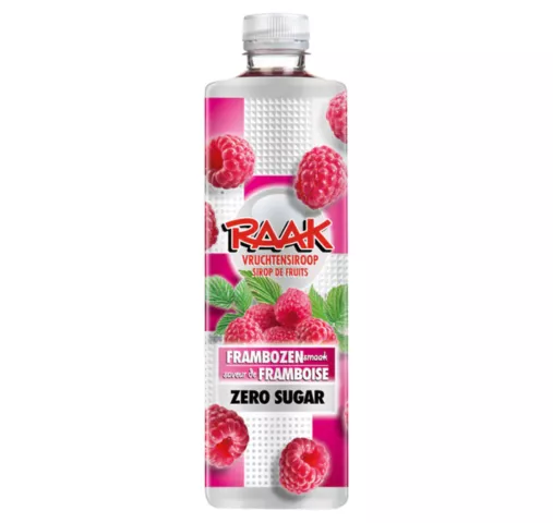 Raak vruchtensiroop framboos zero (6x 750ml)